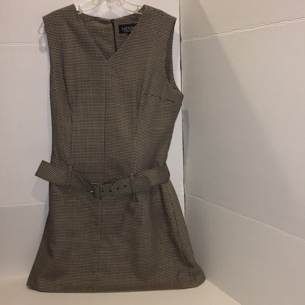 💕💕 Laundry Jumper houndstooth pattern Sz 12 BRN